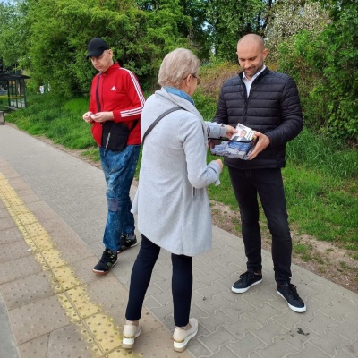 Akcja promocyjna Lewicy na ulicach Radomia